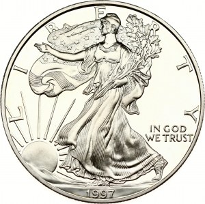 Dollar des États-Unis 1997 P 'American Silver Eagle' (Aigle d'argent américain)