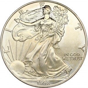 Dollar des États-Unis 1998 American Silver Eagle (Aigle d'argent américain)