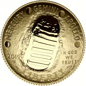 5 dolarów USA 2019 W 50. rocznica misji Apollo 11