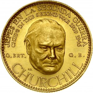 Médaille d'or du Venezuela 1957 Churchill