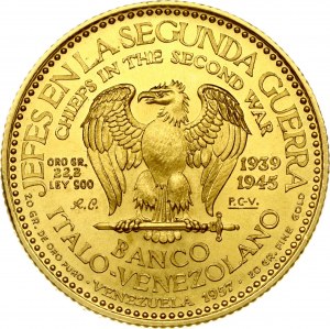 Zlatá medaila Venezuely 1957 Churchill