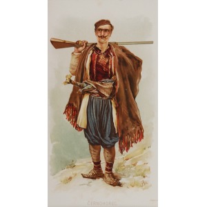 Zygmunt AJDUKIEWICZ (1861-1917), Górale z Galicji i Lodomerii - zbiór 5 prac, ok. 1890 r