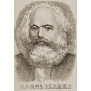 Edward KUCZYŃSKI  (1905-1958), Portret Karola Marksa, ok.1952