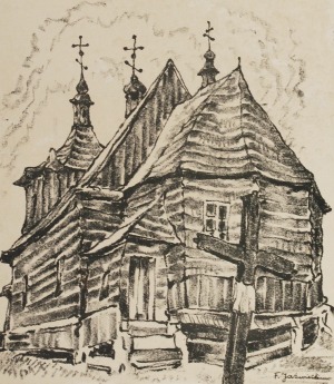 Franciszek JAŹWIECKI (1900-1946), Cerkiew w Komarowie, 1937