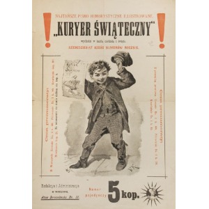Franciszek KOSTRZEWSKI (1826-1911), Ulotka reklamowa „Kuriera Codziennego”, 1897
