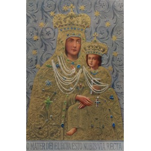 Artysta nieokreslony, Cudowny obraz Matki Bożej w Kochawinie koło Stryja, ok.1935