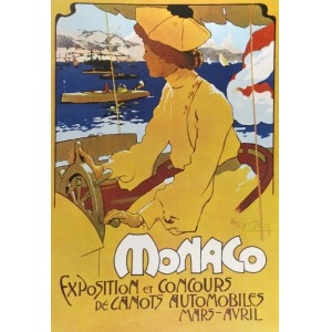 HOHENSTEIN (XIX/XX w.) - według, Monaco exposition de concours de canots automobiles Mars - Avril, ok. 1900 r.