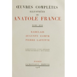 Oeuvres completes illustrées de Anatole France