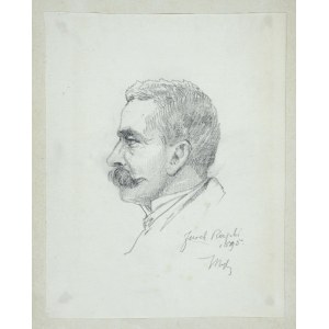 Tadeusz Rybkowski (1848-1926), Portret mężczyzny ukazany z lewego profilu, 1895