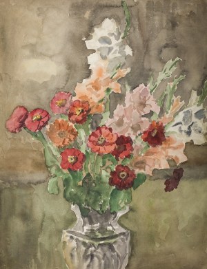 Władysław Serafin (1905-1988), Kwiaty w kryształowym wazonie