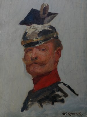 Wojciech Kossak (1856-1942), Portret cesarza Wilhelma II