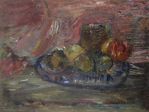 Jan Cybis (1897-1972), Martwa natura z jabłkami
