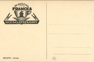 Markt, Werbung: Der echte Franck gibt den besten Kaffee, ca. 1920