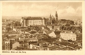 Vista del castello di Wawel, 1942