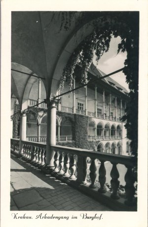 Wawel, arkáda, okolo roku 1940.