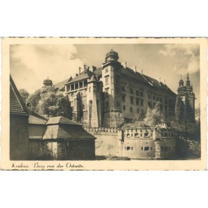 Wawel Castle from the east, ca. 1940.