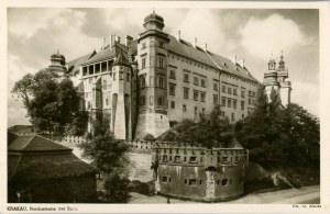 Wawel Castle from the north, ca. 1940.