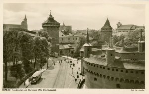 Barbakan, Floriánska brána, asi 1940