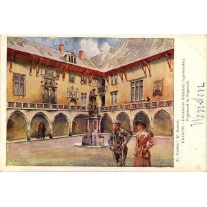 Courtyard of the Jagiellonian Bibliteka, ca. 1915