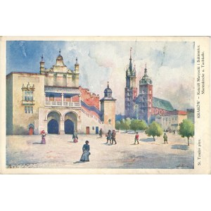 L'église St Mary et la halle aux draps, vers 1910