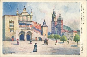 St.-Marien-Kirche und Tuchhalle, um 1910