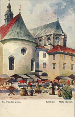 Petite place du marché, vers 1910