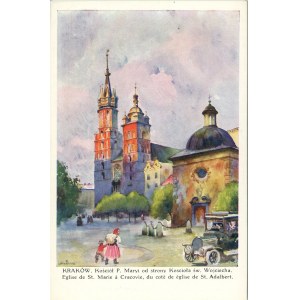 Kościół P. Maryi od strony Kościoła św. Wojciecha, ok. 1910
