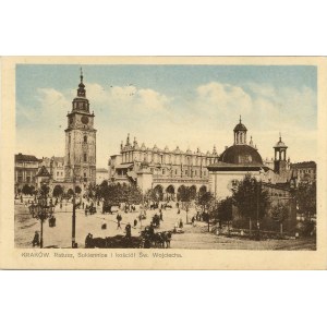 Ratusz, Sukiennice i kościół św. Wojciecha, 1924