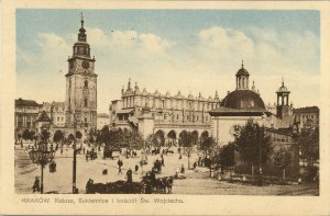 Hôtel de ville, halle aux draps et église Saint-Adalbert, 1924