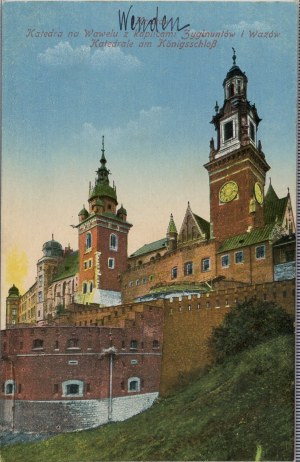 Wawel Cathedral with the chapels of the Sigismunds and the Vasa, ca. 1910