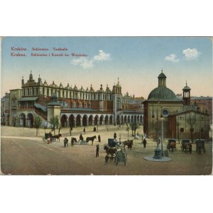 La halle aux draps et l'église St Adalbert, 1915
