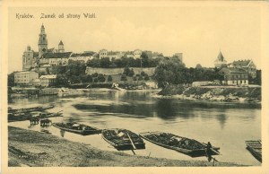 Zamek od strony Wisły, 1910