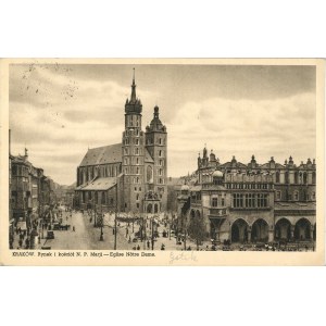 Trhové námestie a kostol N. P. Marji, 1927