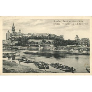 Le château depuis la Vistule, vers 1910