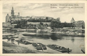 Zamek od strony Wisły, ok. 1910