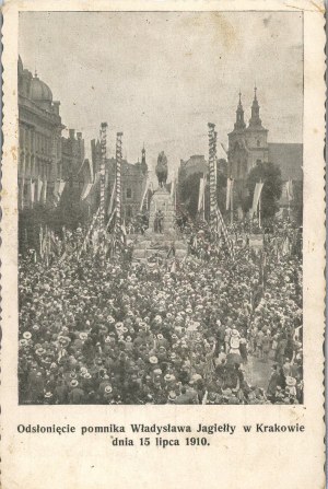 Inauguration de la statue de Wladyslaw Jagiello le 15 juillet 1910