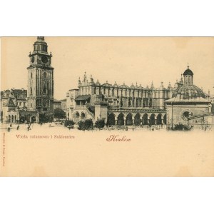 Radniční věž a Sukiennice, kolem roku 1900