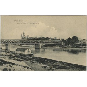 Krakow - Podgórze - Bridge on the Vistula, 1907