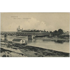 Kraków - Podgórze - Brücke an der Weichsel, 1907