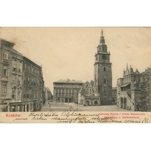 Główny Rynek i Wieża Ratuszowa, 1906