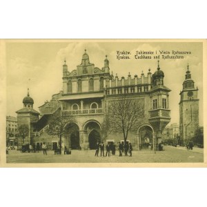 Sala delle stoffe e torre del municipio, 1914