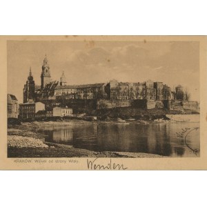 Hrad Wawel ze strany Visly, asi 1910