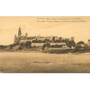 Pohľad na Kráľovský hrad od rieky Visly, 1910