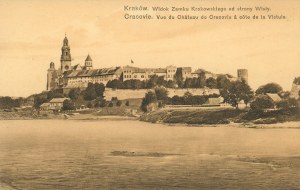 Blick auf das Königsschloss von der Weichsel aus, 1910