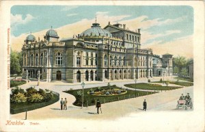 Divadlo, kolem roku 1900