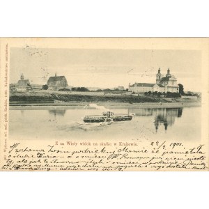 Pohľad na Skałku spoza rieky Visly, 1900
