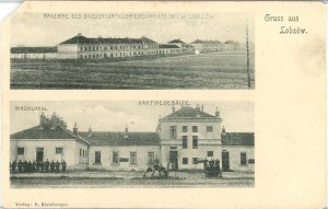 C. k. Caserne du I. Régiment d'artillerie, Łobzów, vers 1900