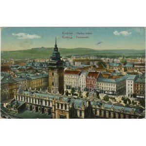 Celkový pohled na Tržní náměstí, 1916