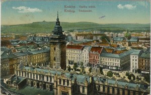 Celkový pohled na Tržní náměstí, 1916