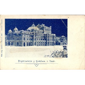 Pozdrav z Krakova, divadlo, česky, kolem roku 1900
